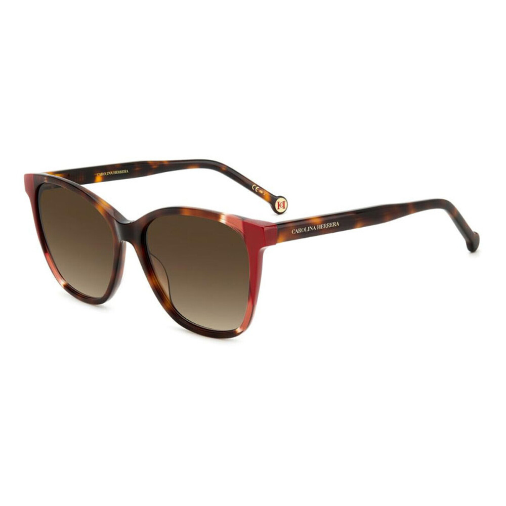 NEW Carolina Herrera CH 0061/S 0O63HA Havana/Red Sunglasses authentic